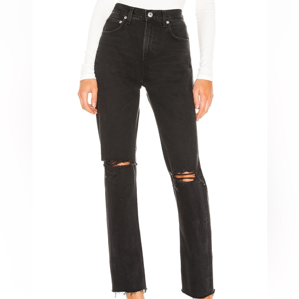 AGOLDE Cherie High Rise Straight Jean in Distortion